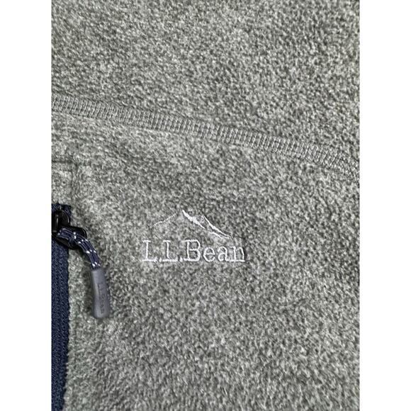 LL BEAN Trail Fleece Full Zip Jacket Grey Men’s Medium outdoors hiking - Picture 2 of 7